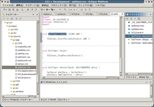 EclipseでOpenOffice.orgのソースを開いてみた